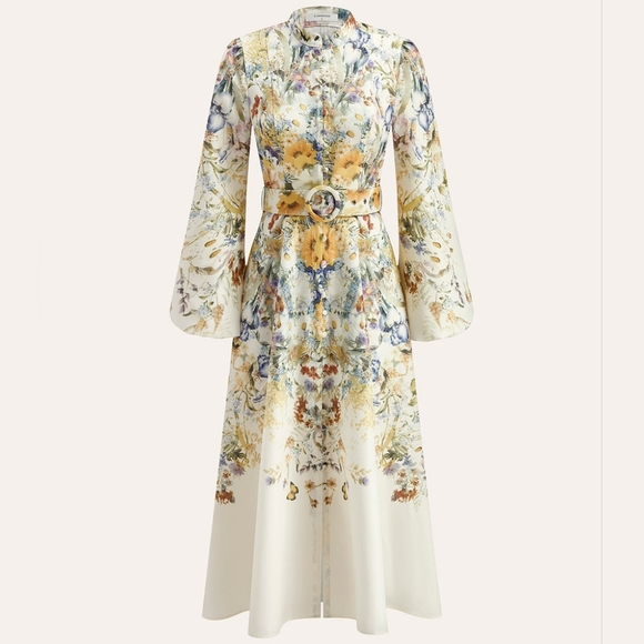 Commense Dresses & Skirts - Commense Floral Long Sleeve Dress In Meadow Print - Size S/M